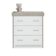 Obaby Nika Mini 2 Piece Room Set & Underdrawer - Grey Wash & White