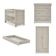 Obaby Nika Mini 3 Piece Room Set & Underdrawer - Grey Wash