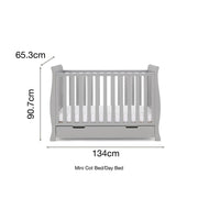 Obaby Stamford Mini 3 Piece Room Set - Warm Grey