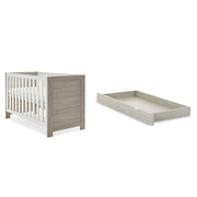 Obaby Nika 3 Piece Room Set & Underdrawer - Grey Wash & White