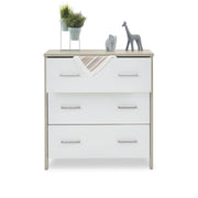 Obaby Nika 3 Piece Room Set & Underdrawer - Grey Wash & White