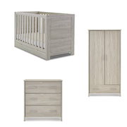 Obaby Nika 3 Piece Room Set & Underdrawer - Grey Wash
