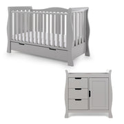 Obaby Stamford Luxe 2 Piece Room Set - Warm Grey