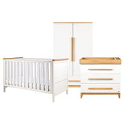 Tutti Bambini Misha 3 Piece Room Set - White / Golden Oak