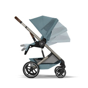 Cybex Balios S Lux Taupe Pushchair & Carrycot - Stormy Blue