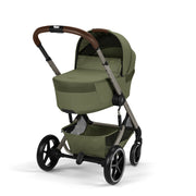 Cybex Balios S Lux Taupe Pushchair & Carrycot - Moss Green