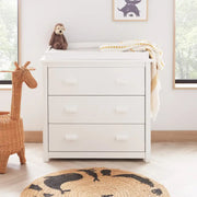 Babymore Aston 3 Piece Nursery Room Set - White