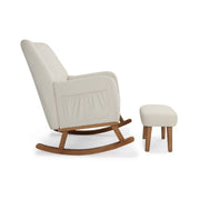 Babymore Callie Nursing Chair with Stool - Ivory