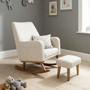 Babymore Callie Nursing Chair with Stool - Ivory