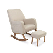 Babymore Callie Nursing Chair with Stool - Oatmeal
