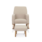 Babymore Callie Nursing Chair with Stool - Oatmeal
