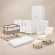 Babymore Caro White Complete Nursery Bundle