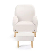 Babymore Freya Nursing Chair with Footstool – Cream