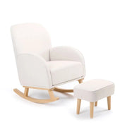 Babymore Freya Nursing Chair with Footstool – Cream