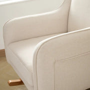 Babymore Ida Nursing Chair with Footstool – Ivory