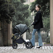 Babymore Kai Travel System Pecan with Base – Forest Grey