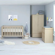 Babymore Luno 3 Piece Nursery Furniture Set – Oak
