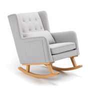 Babymore Lux Nursing Chair With Matching Footstool - Grey