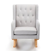 Babymore Lux Nursing Chair With Matching Footstool - Grey