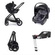 Babymore Mimi Travel System Coco i-Size Car Seat with Isofix Base - Black