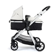Babymore Mimi Travel System Pecan i-Size Car Seat with Isofix Base - Silver