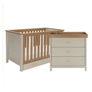 Babymore Mira 2 Piece Nursery Room Set - Cashmere Warm Oak