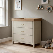 Babymore Mira Nursery Chest Changer - Cashmere Warm Oak