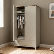 Babymore Mira Nursery Wardrobe - Cashmere Warm Oak