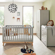 Babymore Mona 3 Piece Nursery Room Set – Grey