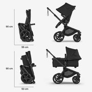 Bugaboo Fox 5 Renew Carrycot And Seat Pushchair - Forrest Green