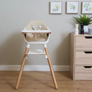 Clair de Lune 6in1 High Chair - Beige and Natural