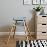 Clair de Lune 6in1 High Chair - Grey and Natural