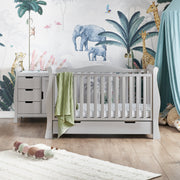 Obaby Stamford Luxe 2 Piece Room Set - Warm Grey
