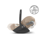 Cybex Cloud T i-Size Plus Car Seat - Cozy Beige