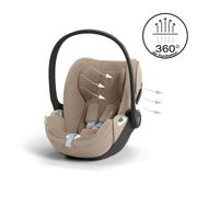 Cybex Cloud T i-Size Plus Car Seat - Cozy Beige