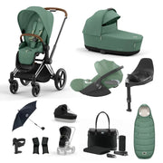 Cybex Priam Travel System With Cloud T - Leaf Green