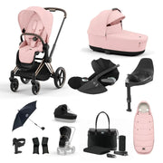 Cybex Priam Travel System With Cloud T - Peach Pink