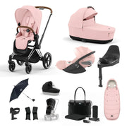 Cybex Priam Travel System With Cloud T - Peach Pink