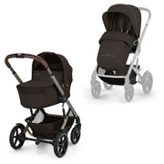 Cybex Talos S Lux Pushchair with Folding Cot - Chocolate Brown