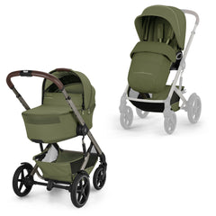 Cybex Talos S Lux Pushchair with Folding Cot - Moss Green