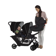 Graco Stadium Duo Tandem Double Pushchair - Black/Grey