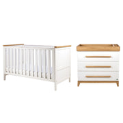 Tutti Bambini Misha 2 Piece Room Set - White / Golden Oak
