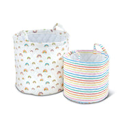 Ickle Bubba 2 Pack Storage Baskets - Rainbow Dreams