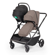 Ickle Bubba Altair Growing Families 13 Piece Travel System with i-Size Nimbus 180° Spin Car Seat & ISOFIX Base - Mink