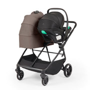 Ickle Bubba Altair Twin 17 Piece Travel System with i-Size Nimbus 180° Spin Car Seats & ISOFIX Bases - Mink