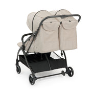 Ickle Bubba Aries Double Auto-fold Stroller - Stone