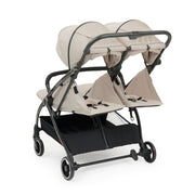 Ickle Bubba Aries Double Auto-fold Stroller - Stone