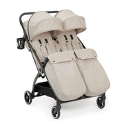 Ickle Bubba Aries Double Max Auto-fold Stroller - Stone