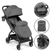 Ickle Bubba Aries Prime Auto Fold Stroller - Graphite