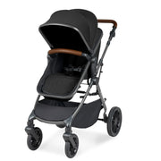 Ickle Bubba Cosmo 9 Piece Travel System with i-Size Nimbus Car Seat & Spin ISOFIX Base - Black